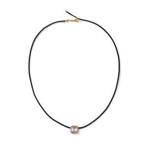 Heritage Cut - Black, Light Pink & Gold Necklace