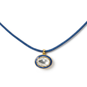 Eternal Lines - Midnight Blue & Gold Necklace