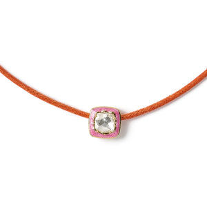 Heritage Cut - Orange, Pink & Gold Necklace