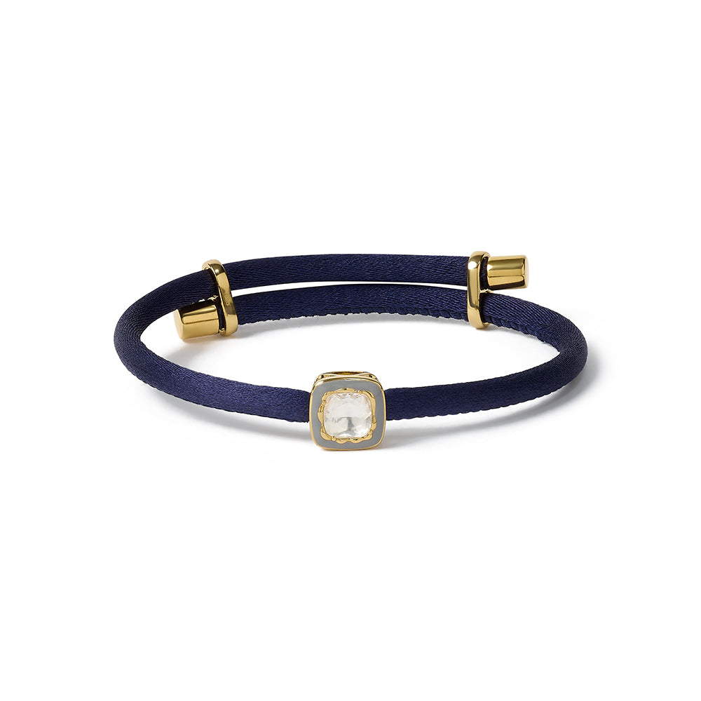 Heritage Cut - Midnight Blue, Grey & Gold Bracelet