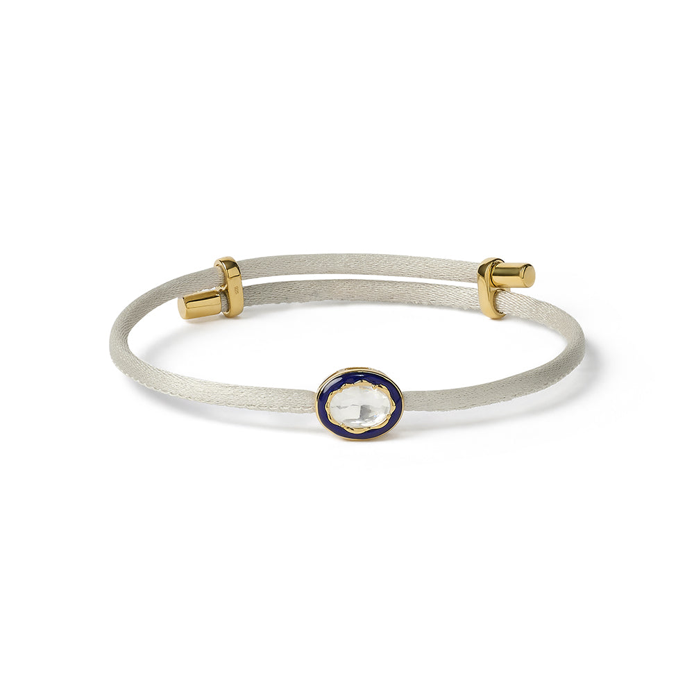 Eternal Lines - Mink, Midnight Blue & Gold Bracelet
