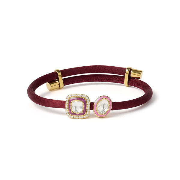 True Union - Burgundy, Orchid, Pink & Gold Bracelet