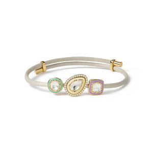 Sacred Alignment - Mink, Pastel & Gold Bracelet