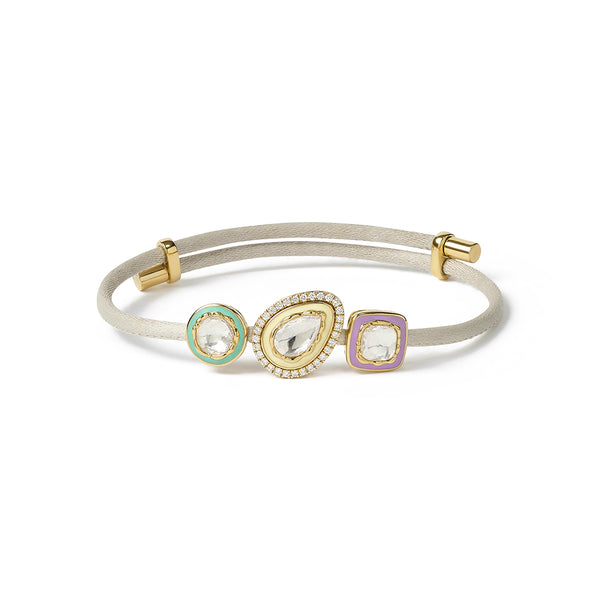Sacred Alignment - Mink, Pastel & Gold Bracelet