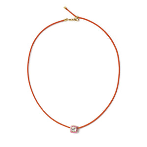 Heritage Cut - Orange, Pink & Gold Necklace
