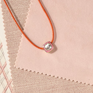 Heritage Cut - Orange, Pink & Gold Necklace