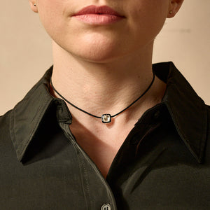 Heritage Cut - Black & Silver Necklace