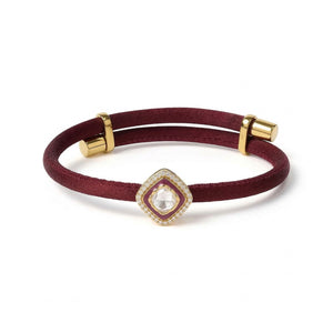 Heritage Cut - Burgundy, Orchid & Gold Bracelet
